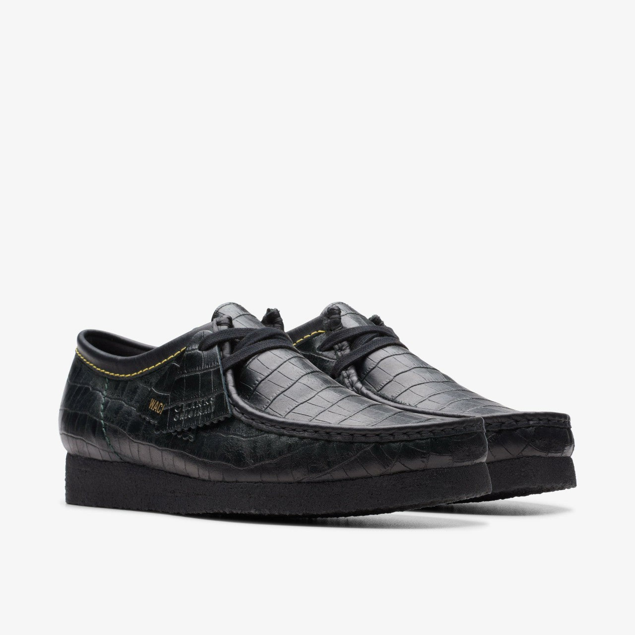 Wallabee Black Crocodile | Clarks Onsale
