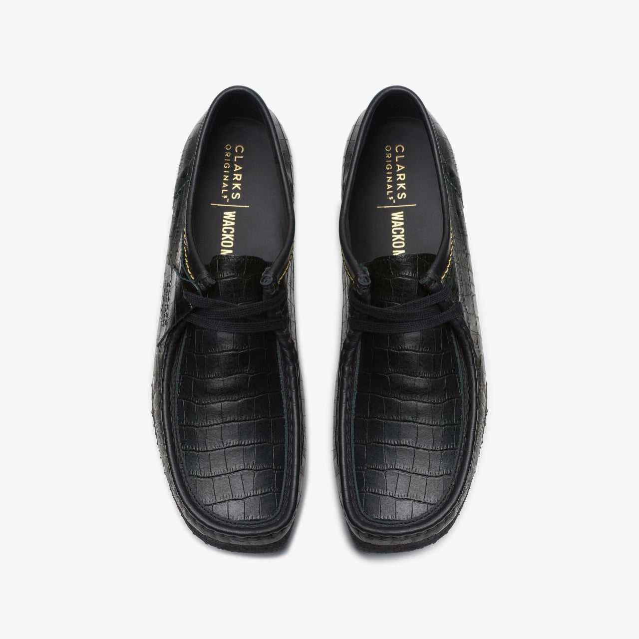 Wallabee Black Crocodile | Clarks Onsale