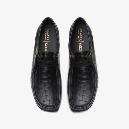 Wallabee Black Crocodile | Clarks Onsale