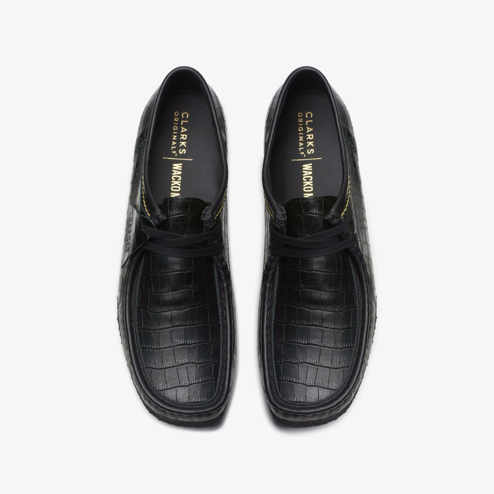 Wallabee Black Crocodile | Clarks Onsale