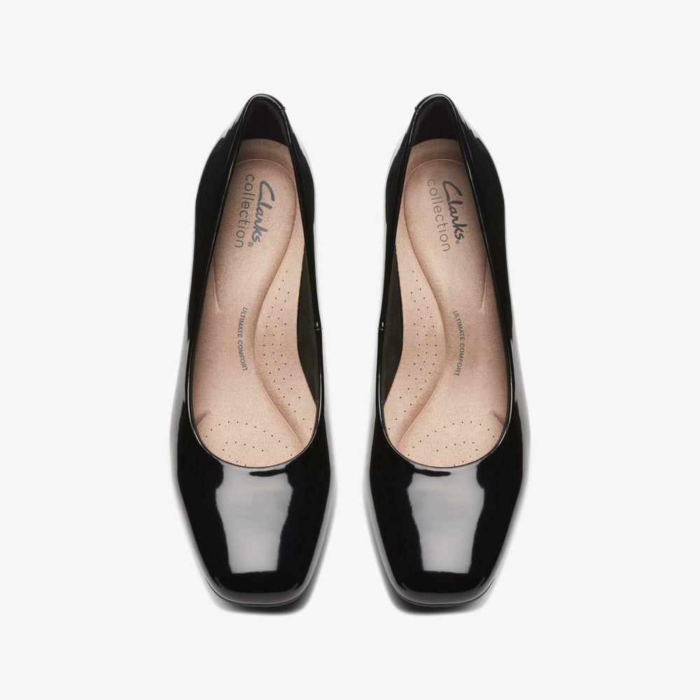 Kyndall Iris Black Patent | Clarks Sale