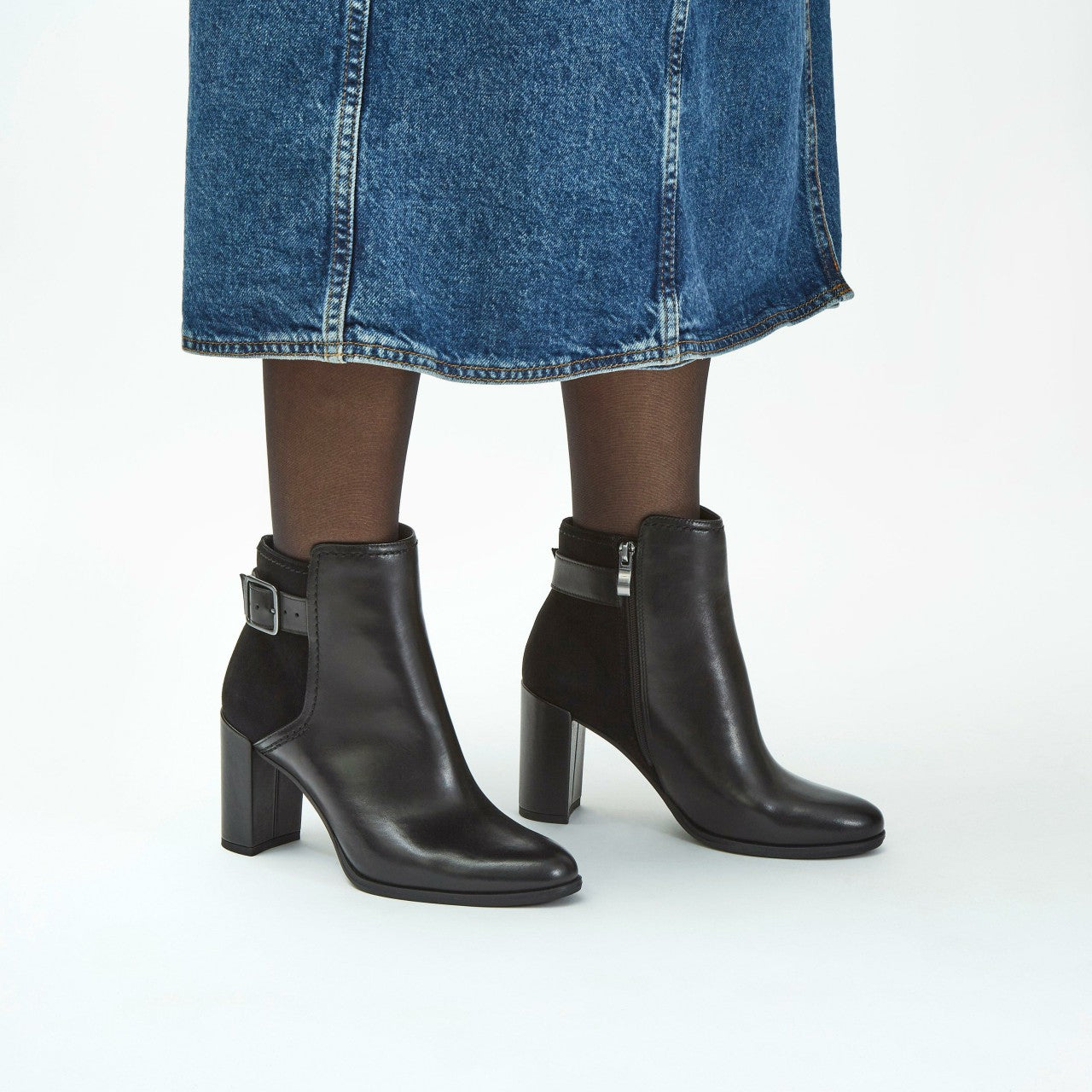 Freva 85 Buckle Black Leather | Clarks US