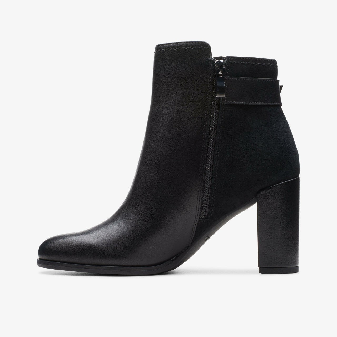 Freva 85 Buckle Black Leather | Clarks US