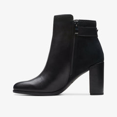 Freva 85 Buckle Black Leather | Clarks US