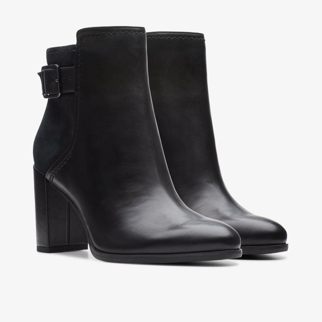 Freva 85 Buckle Black Leather | Clarks US