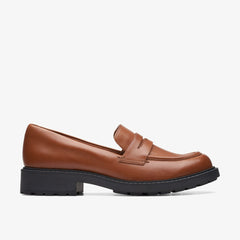 Orinoco 2 Penny Loafer Dark Tan Leather | Clarks For Sale