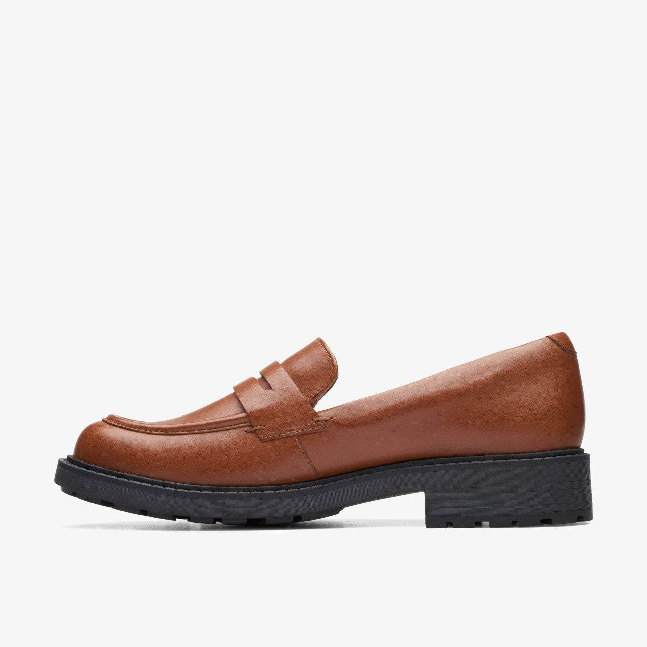 Orinoco 2 Penny Loafer Dark Tan Leather | Clarks For Sale
