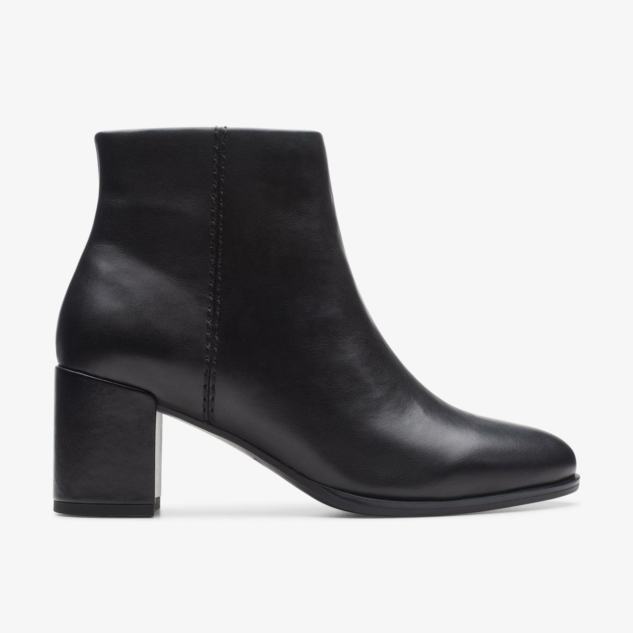 Freva 55 Zip Ankle Boot Black Leather | Clarks Onsale