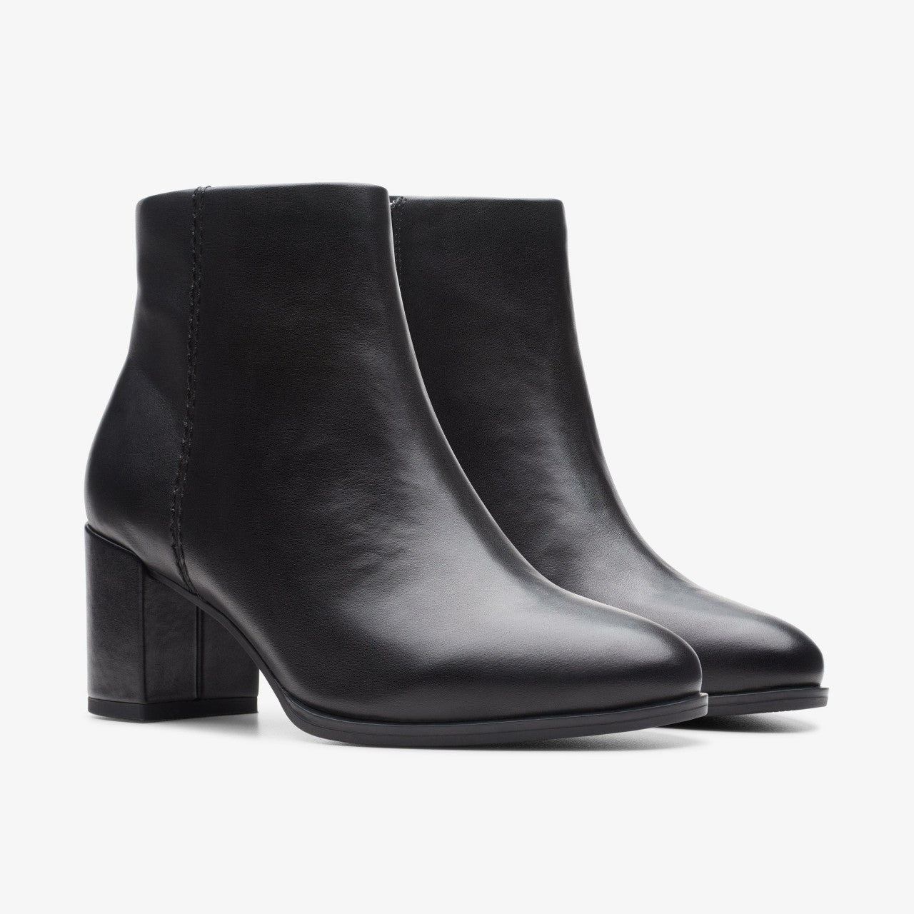 Freva 55 Zip Ankle Boot Black Leather | Clarks Onsale