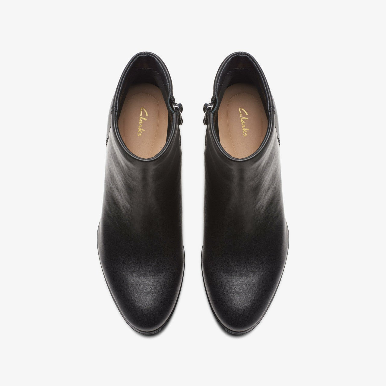 Freva 55 Zip Ankle Boot Black Leather | Clarks Onsale