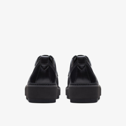 Orianna W Derby Black Leather | Clarks Discount