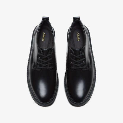 Orianna W Derby Black Leather | Clarks Discount