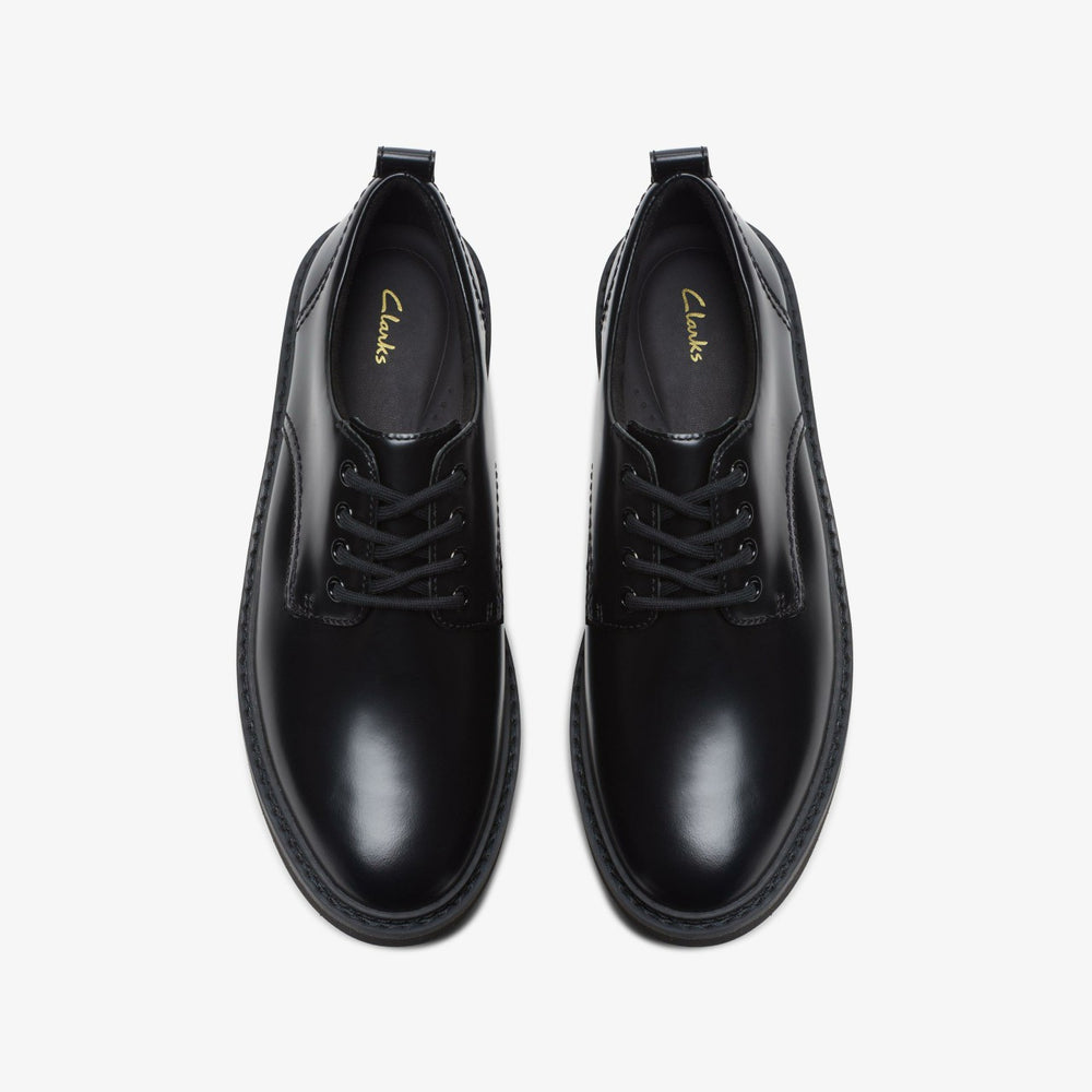 Orianna W Derby Black Leather | Clarks Discount