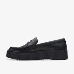 Torhill Penny Loafer Black Leather | Clarks
