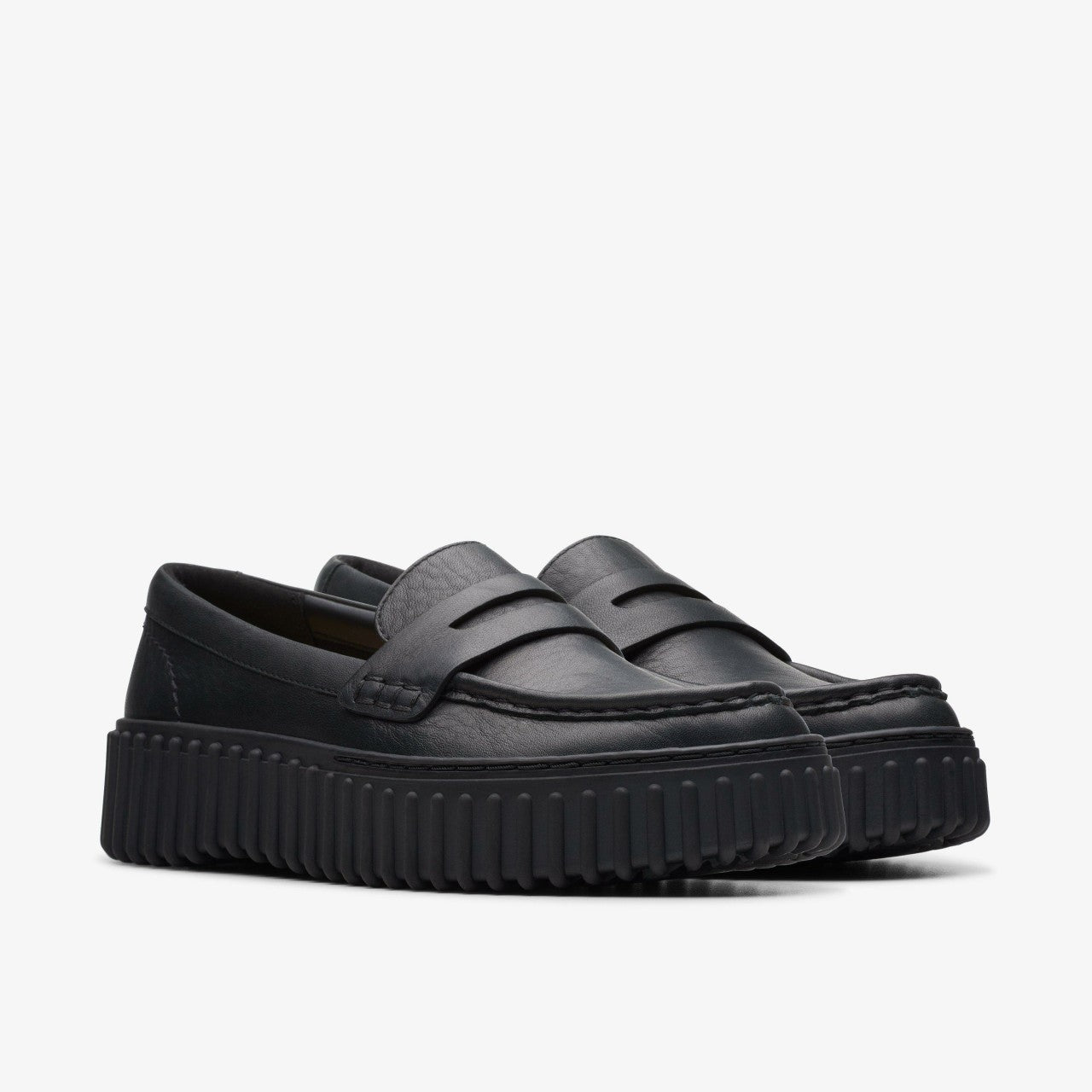 Torhill Penny Loafer Black Leather | Clarks