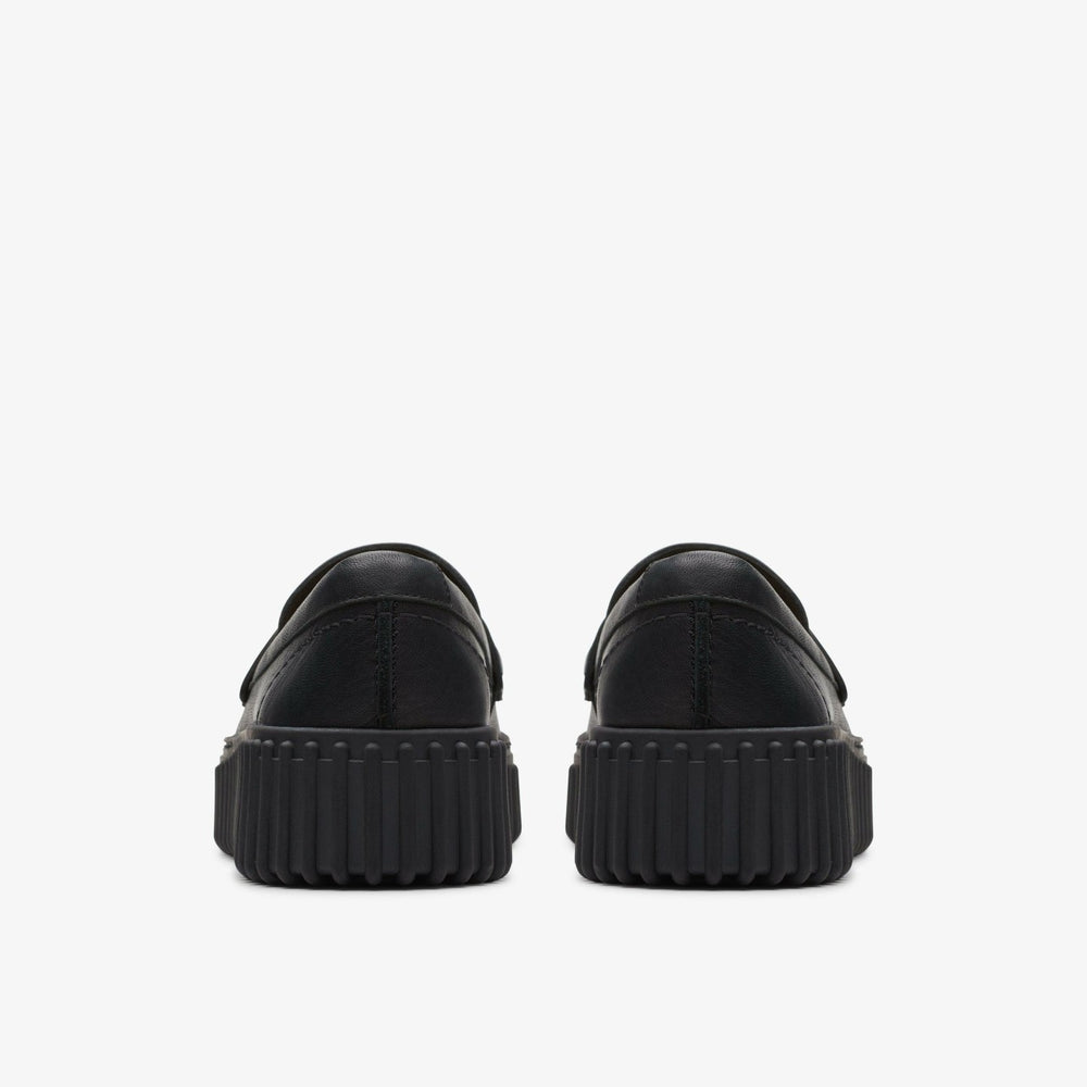 Torhill Penny Loafer Black Leather | Clarks