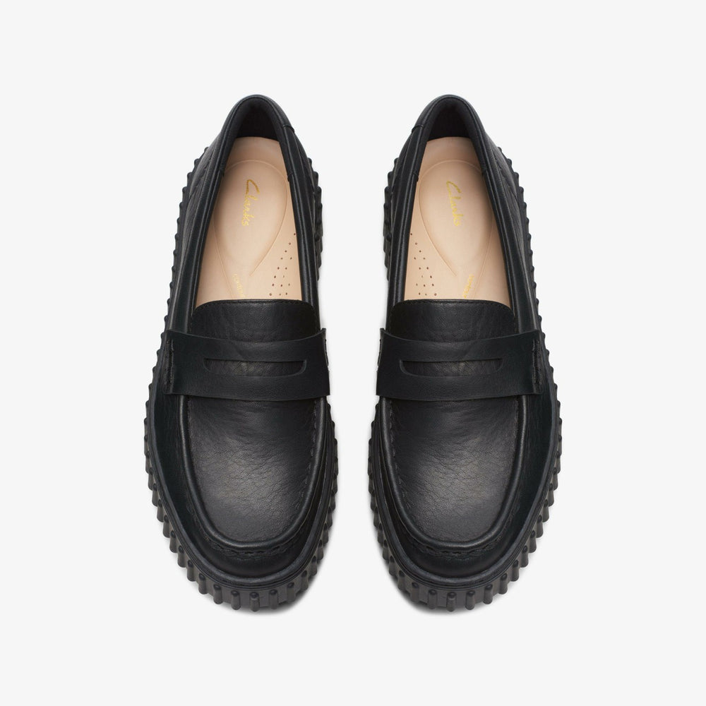 Torhill Penny Loafer Black Leather | Clarks