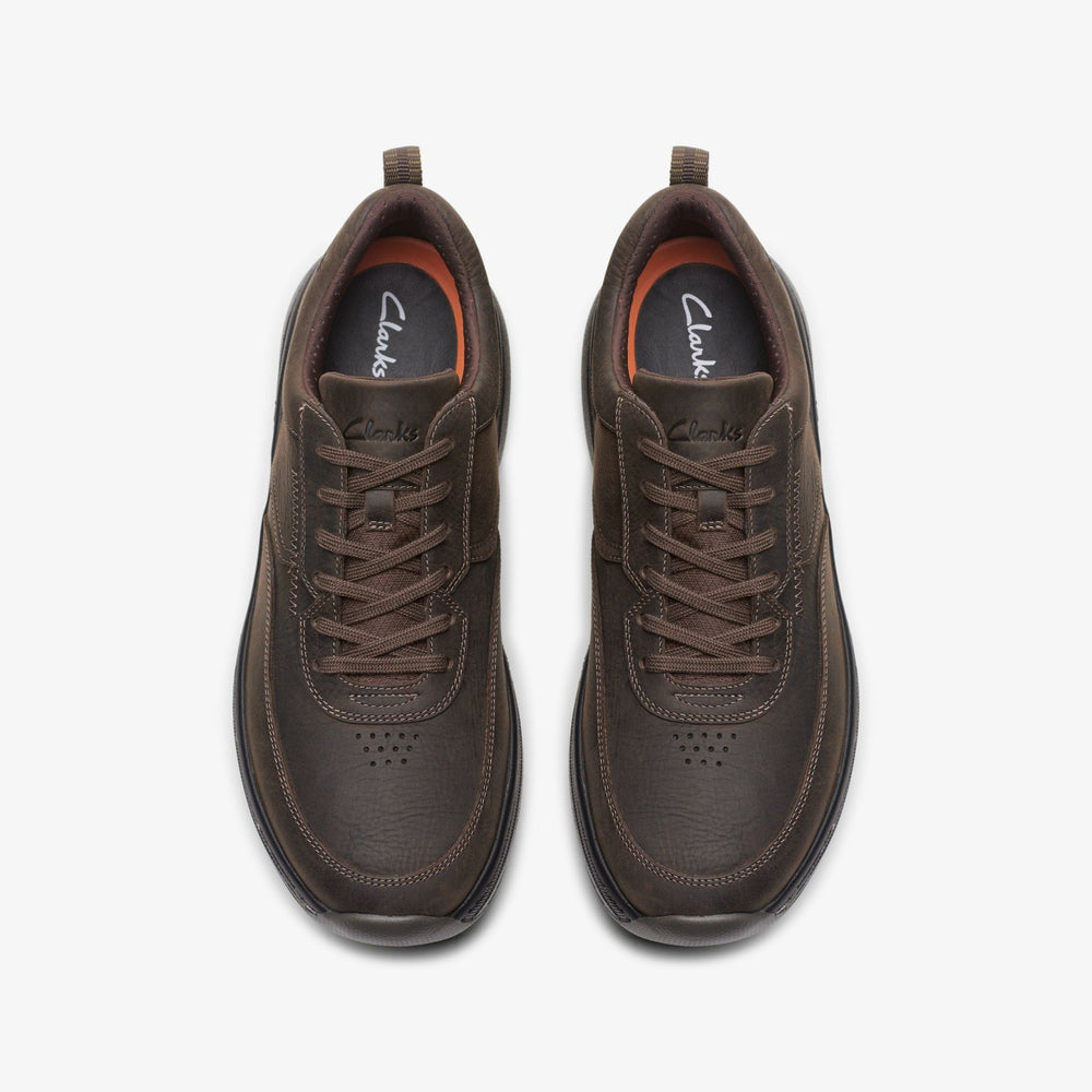Clarks Pro Lace Dark Brown Tumbled | Clarks For Sale