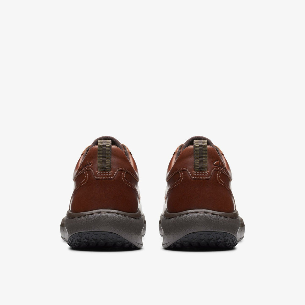 Clarks Pro Lace Dark Tan Leather | Clarks Onsale
