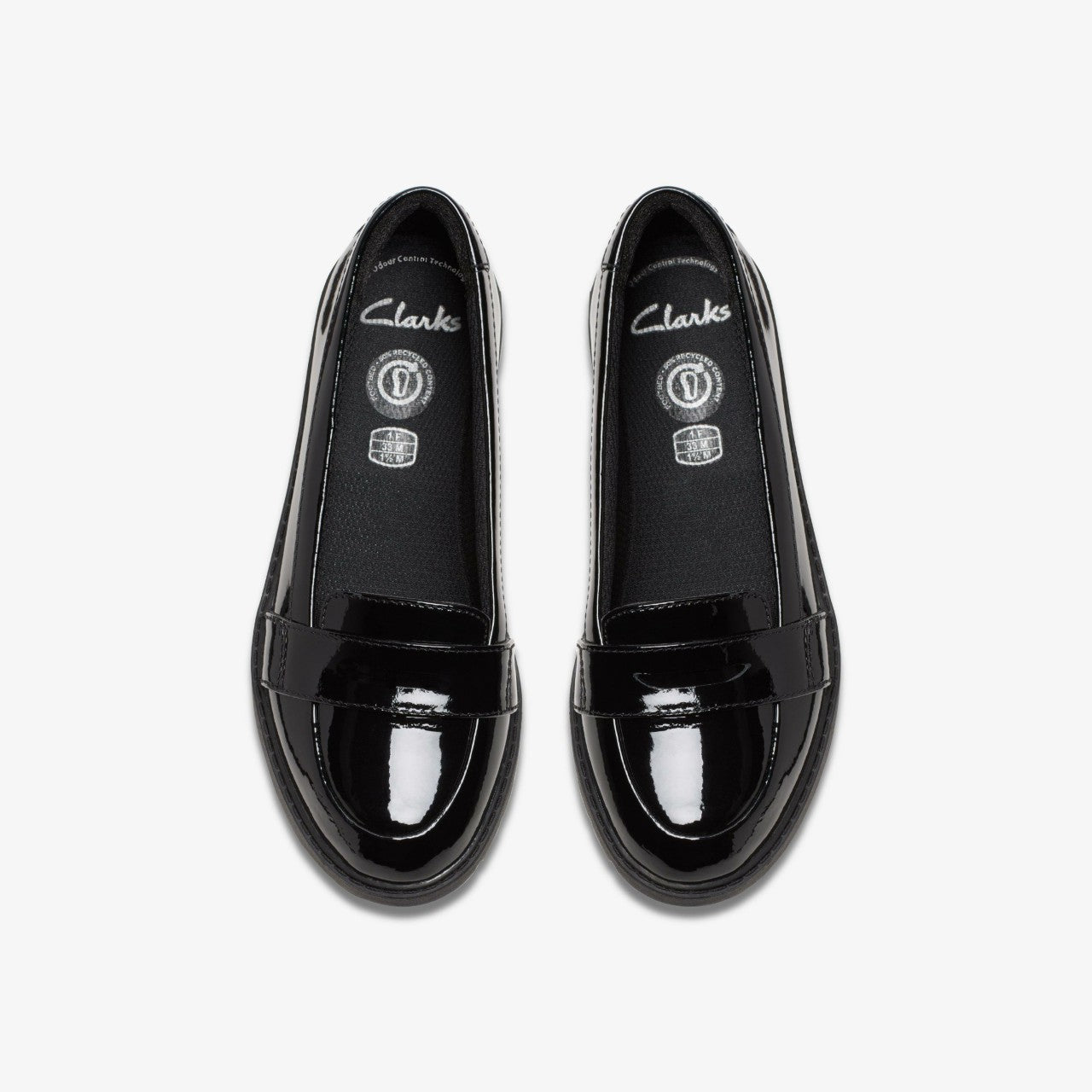 Scala Loafer Kid Black Patent | Clarks For Sale