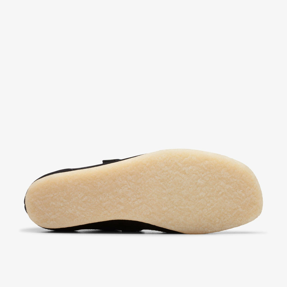 Wallabee T Bar Black Suede | Clarks Onsale