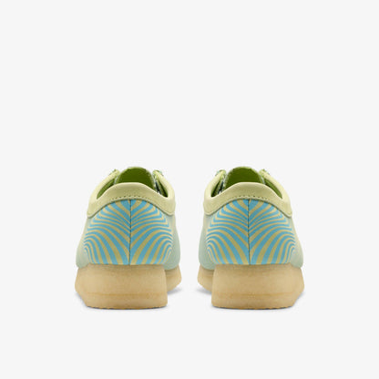 Wallabee Blue/Lime Print | Clarks For Sale
