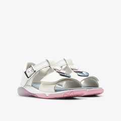 Osian Charm Toddler White | Clarks US