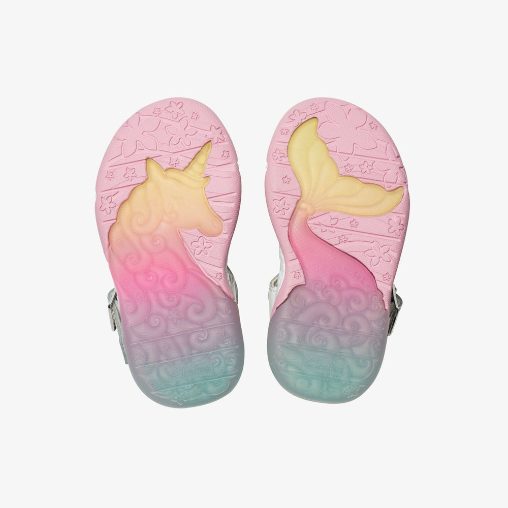 Osian Charm Toddler White | Clarks US