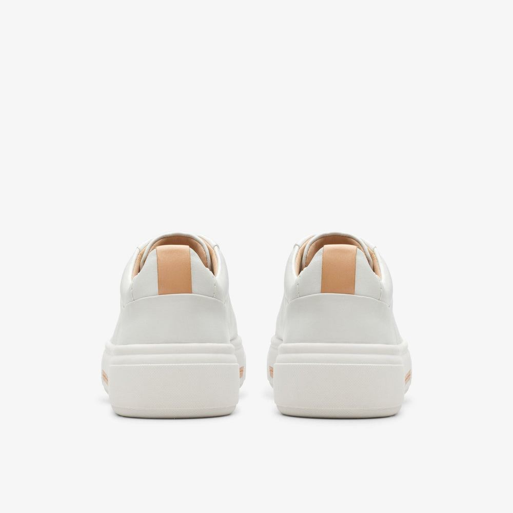 Hollyhock Walk Off White Leather | Clarks Onsale