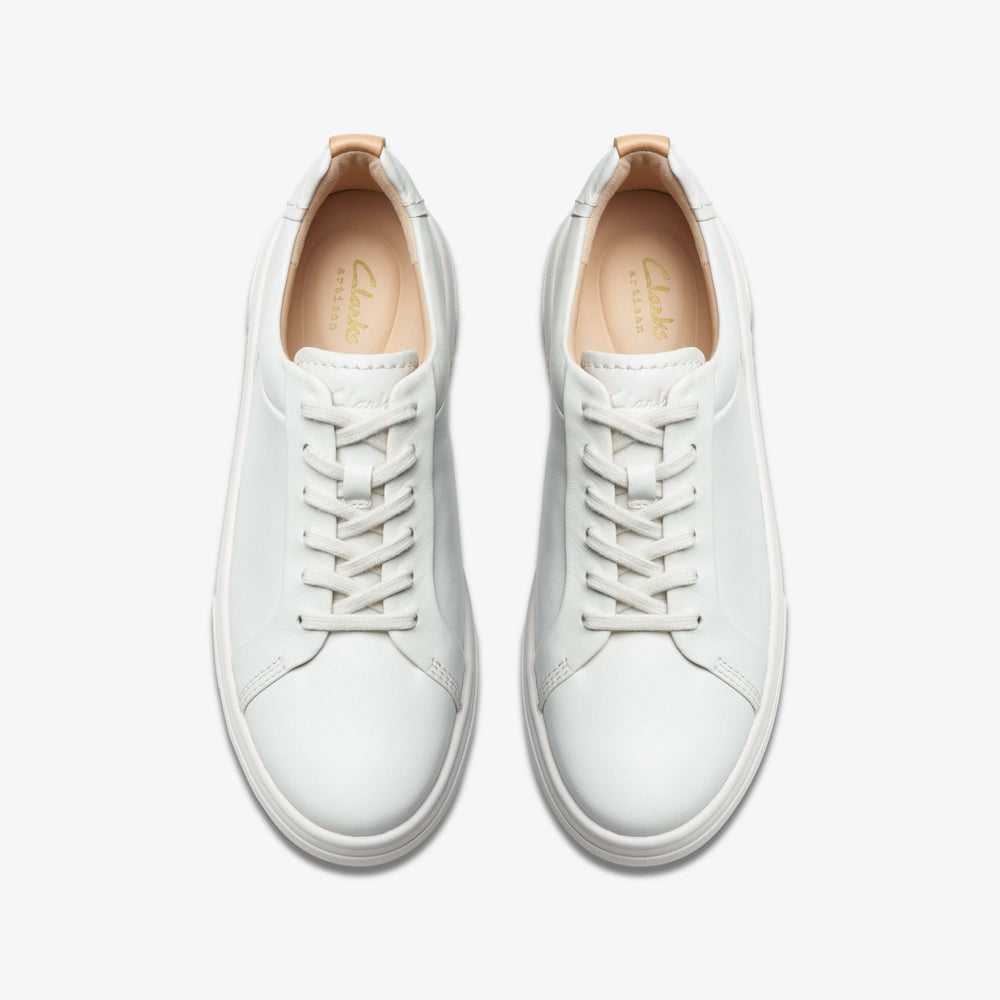 Hollyhock Walk Off White Leather | Clarks Onsale