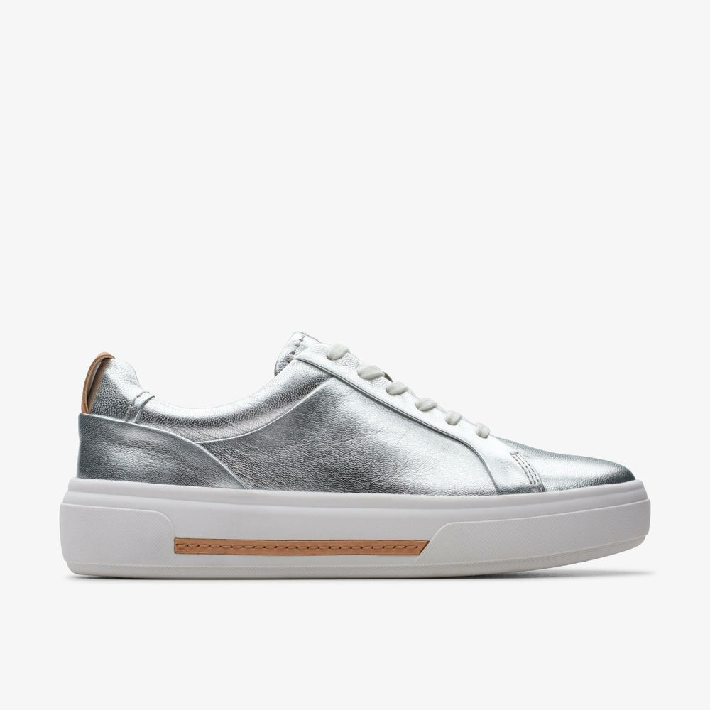 Hollyhock Walk Silver Leather | Clarks Sale