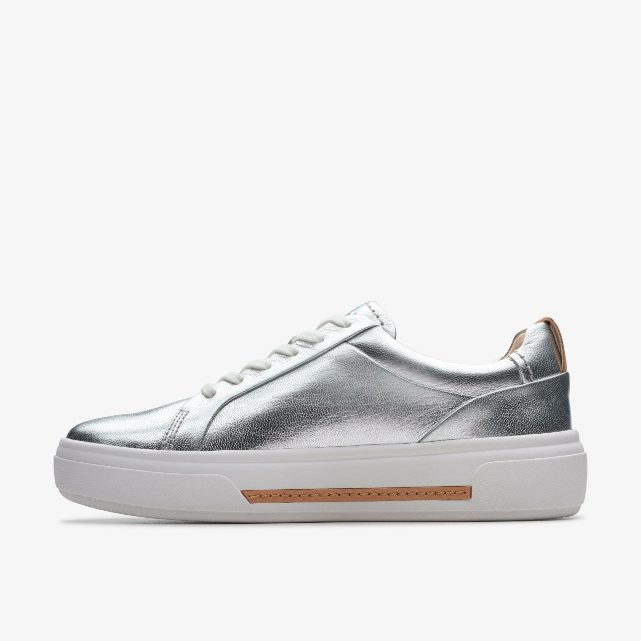 Hollyhock Walk Silver Leather | Clarks Sale