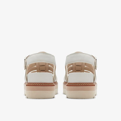 Orianna Twist Off White Leather | Clarks Discount