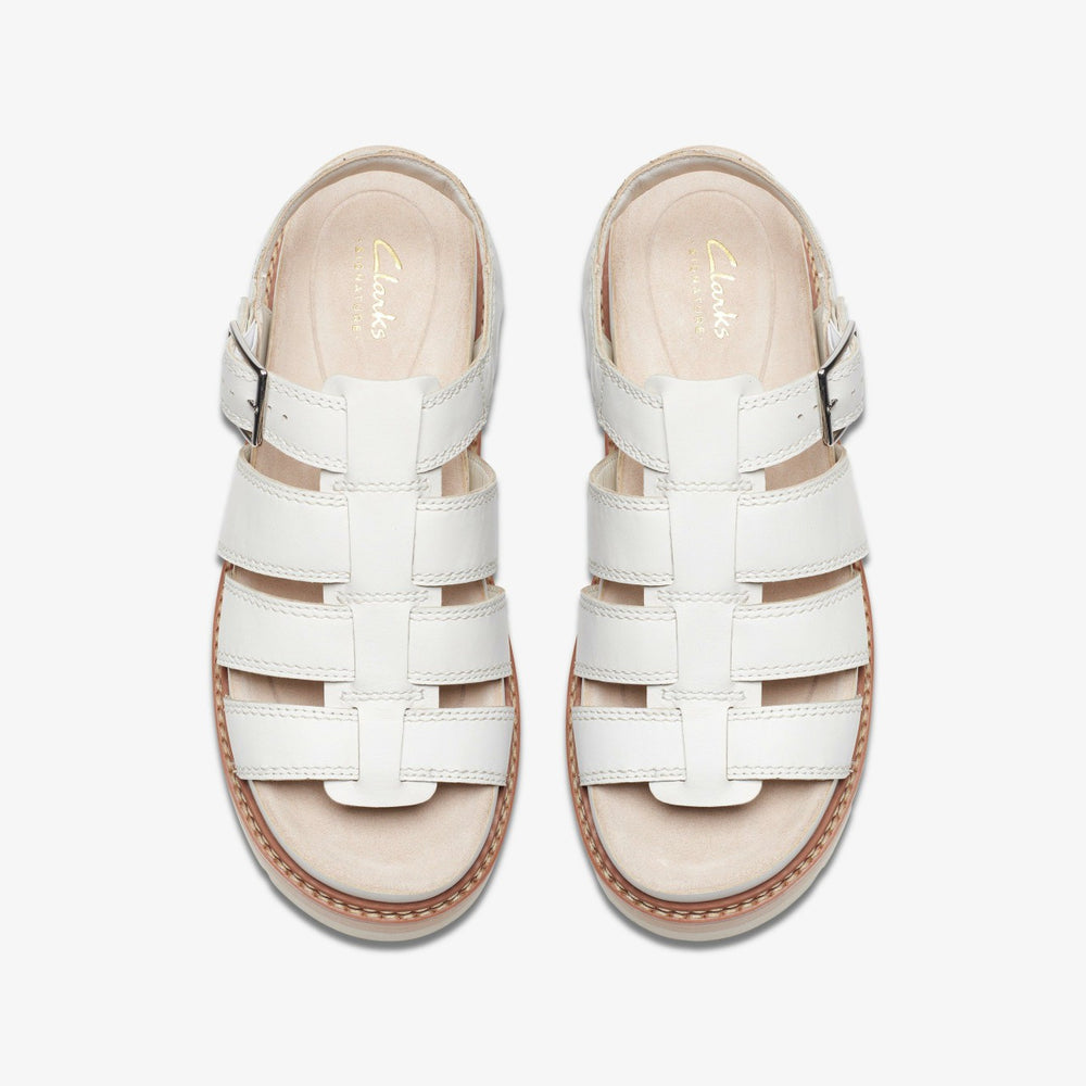 Orianna Twist Off White Leather | Clarks Discount