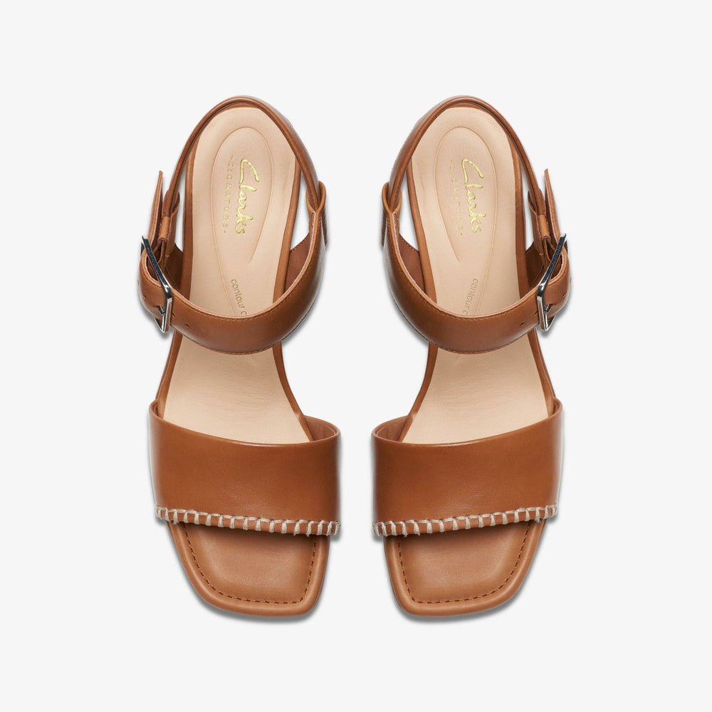 Siara 65 Buckle Tan Leather | Clarks US