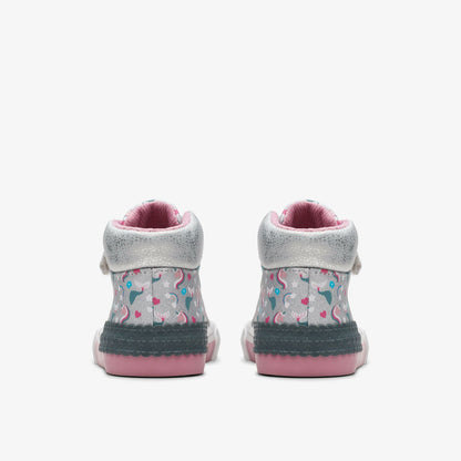 Foxing Halo Hi Toddler Silver | Clarks Discount