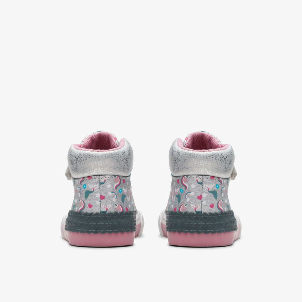 Foxing Halo Hi Toddler Silver | Clarks Discount