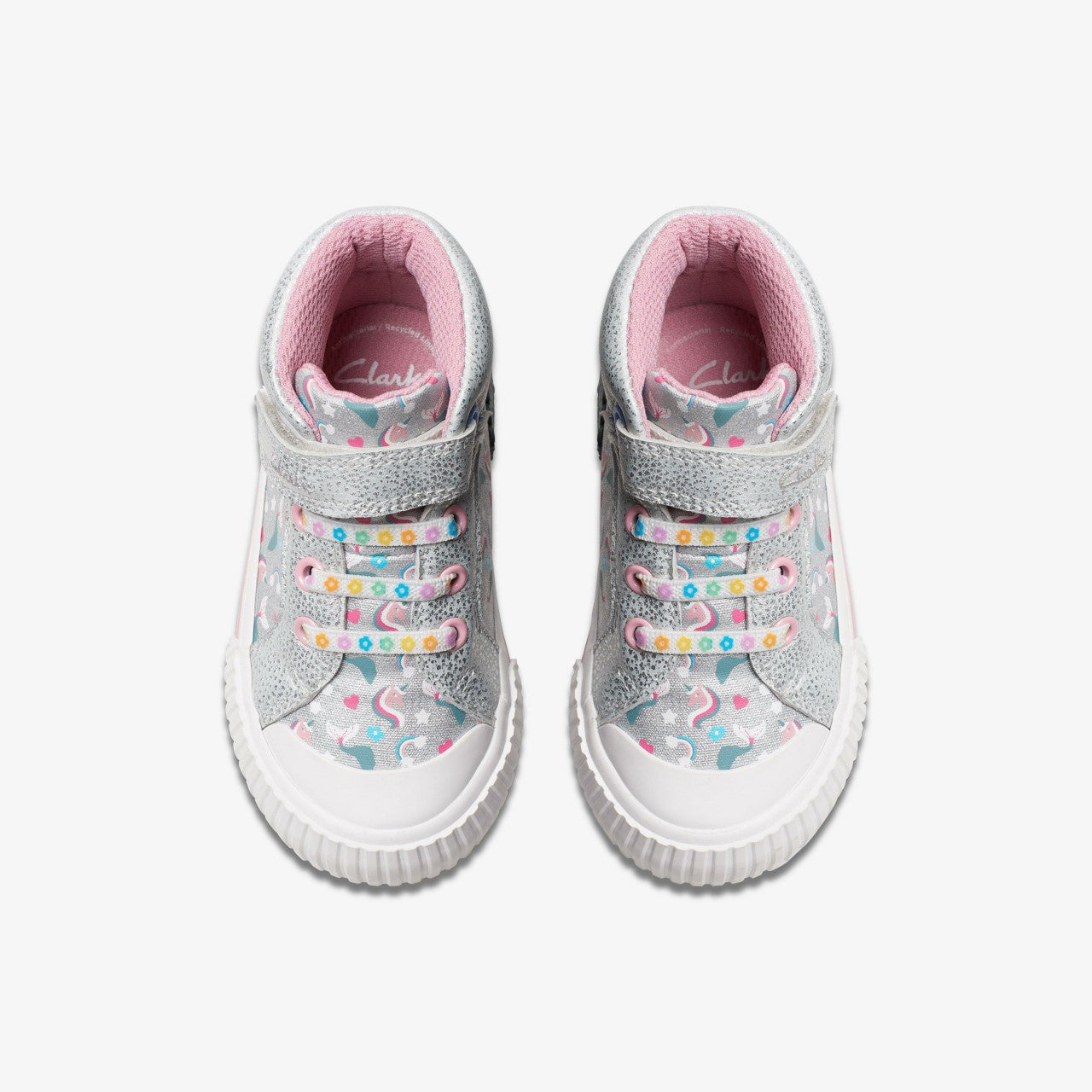 Foxing Halo Hi Toddler Silver | Clarks Discount