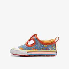 Foxing Fish Toddler Grey Print | Clarks Onsale