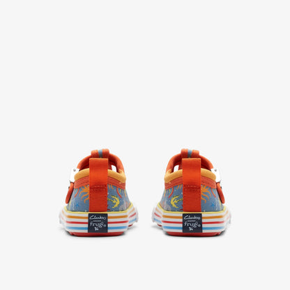 Foxing Fish Toddler Grey Print | Clarks Onsale