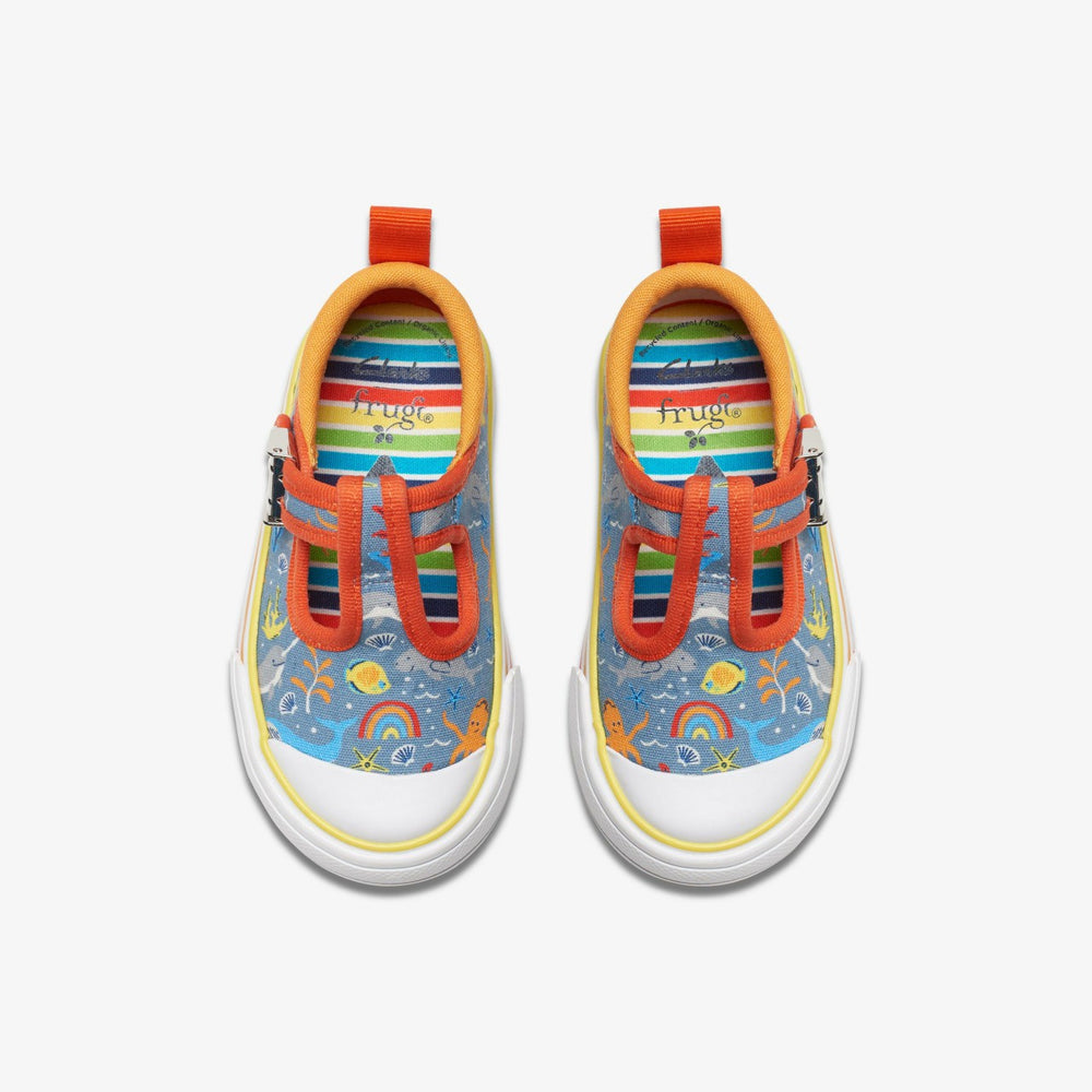 Foxing Fish Toddler Grey Print | Clarks Onsale