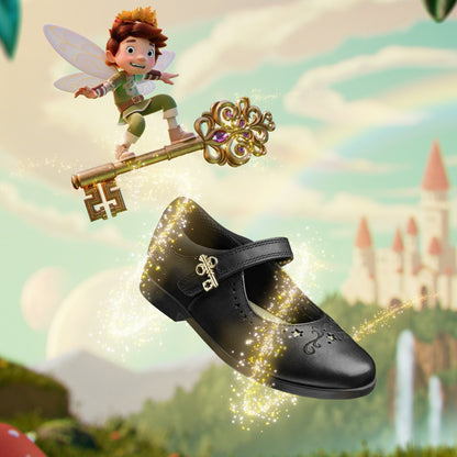 Lock Magic Kid Black Leather | Clarks Onsale