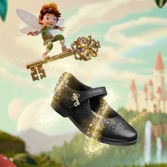 Lock Magic Kid Black Leather | Clarks Onsale