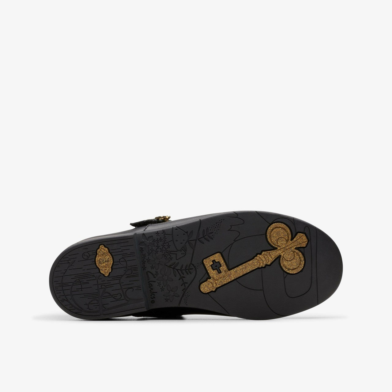 Lock Magic Kid Black Leather | Clarks Onsale