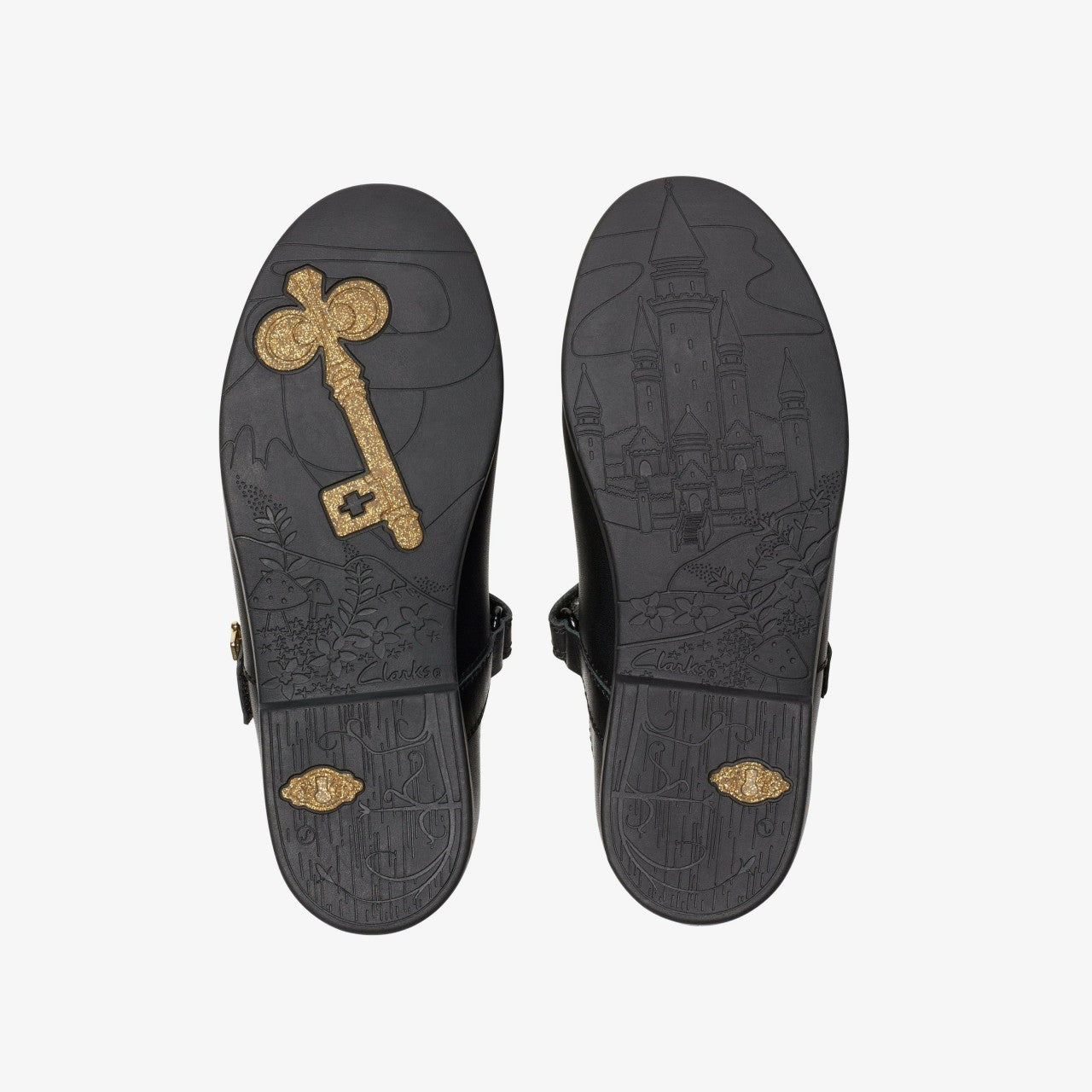 Lock Magic Kid Black Leather | Clarks Onsale