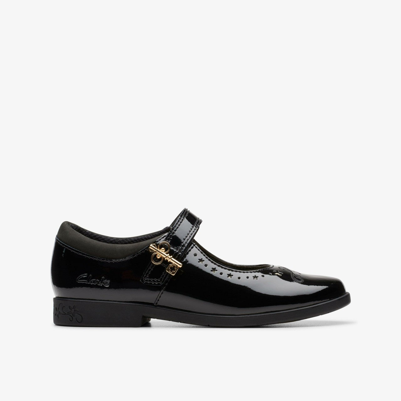 Lock Magic Kid Black Patent | Clarks Sale