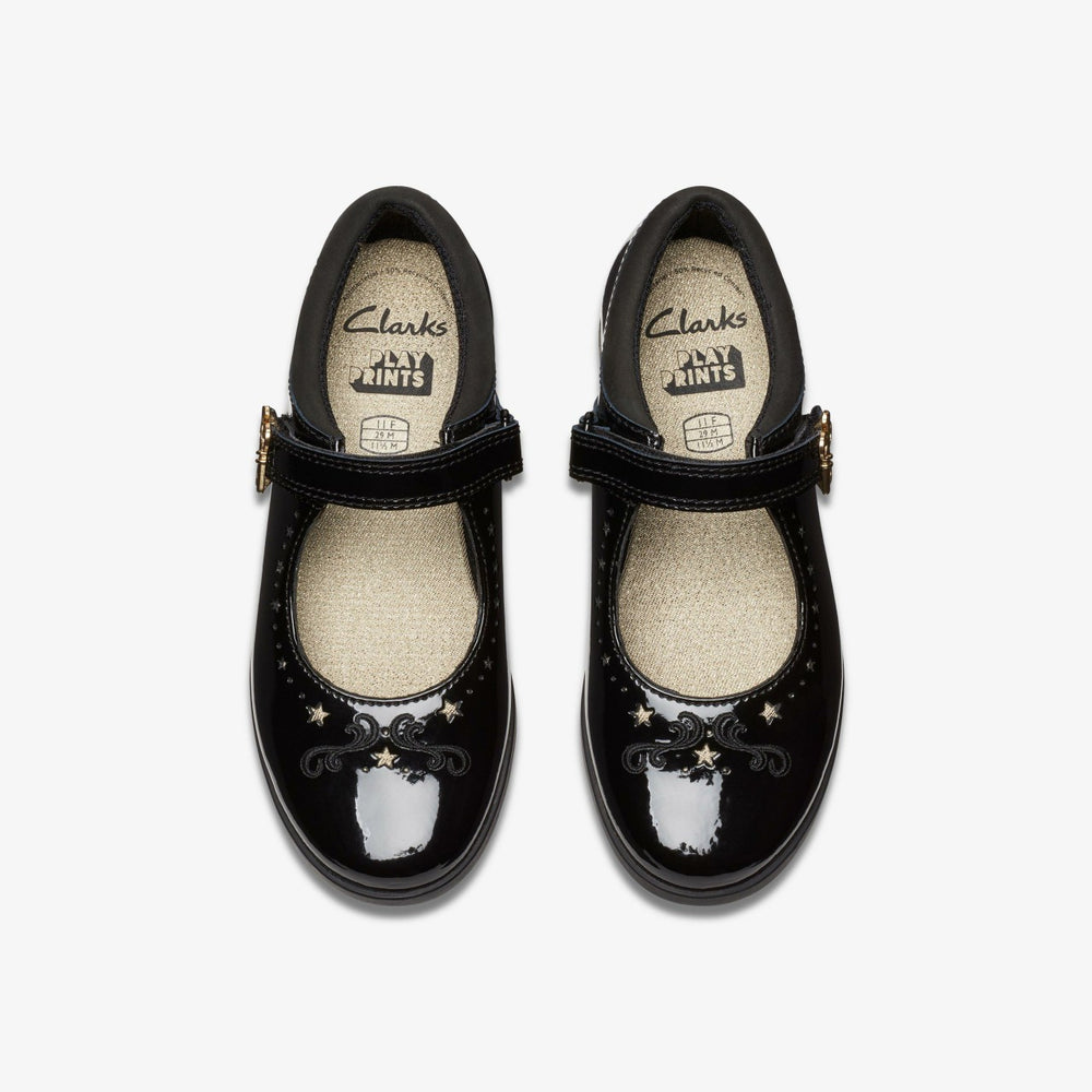 Lock Magic Kid Black Patent | Clarks Sale