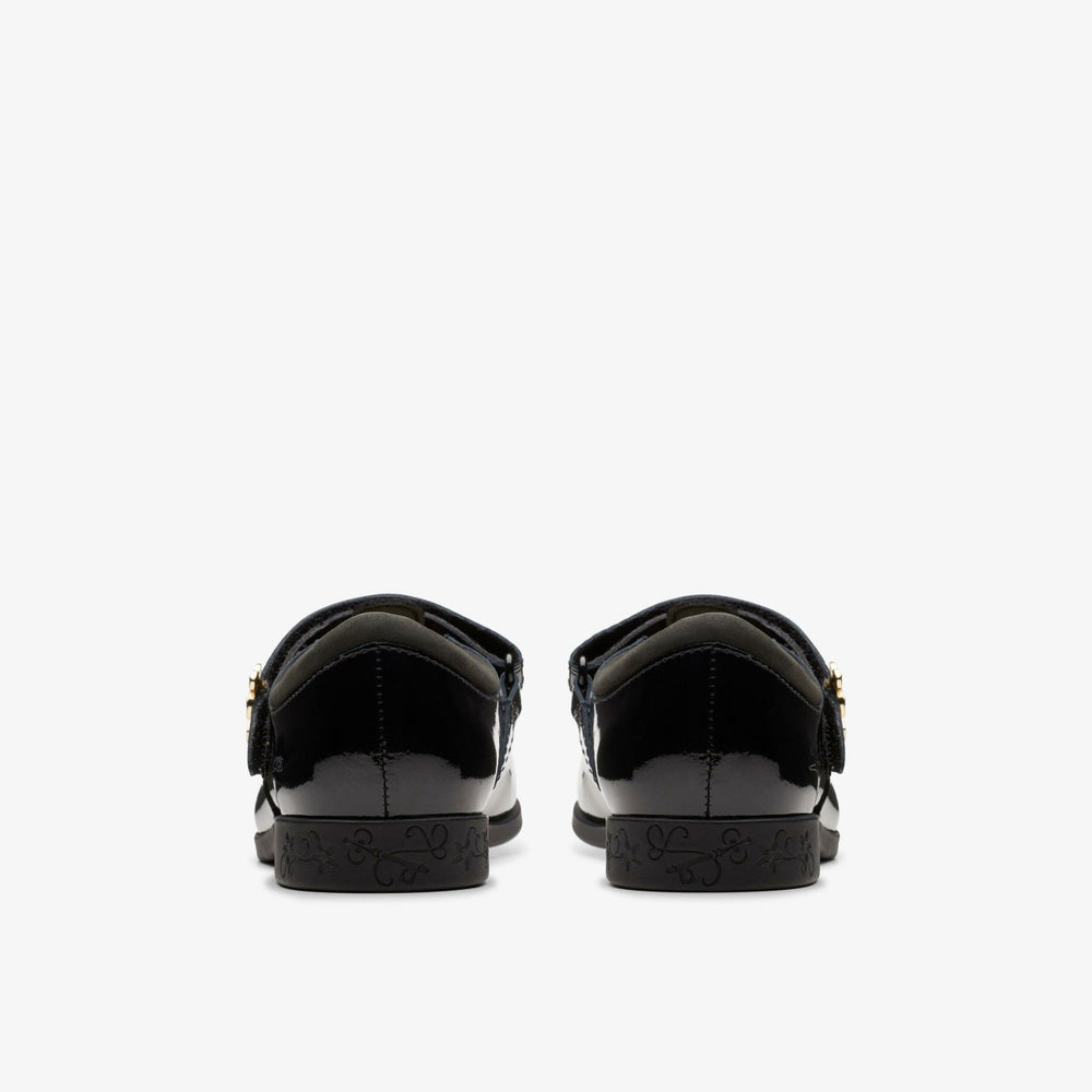 Lock Shine Kid Black Patent | Clarks For Sale