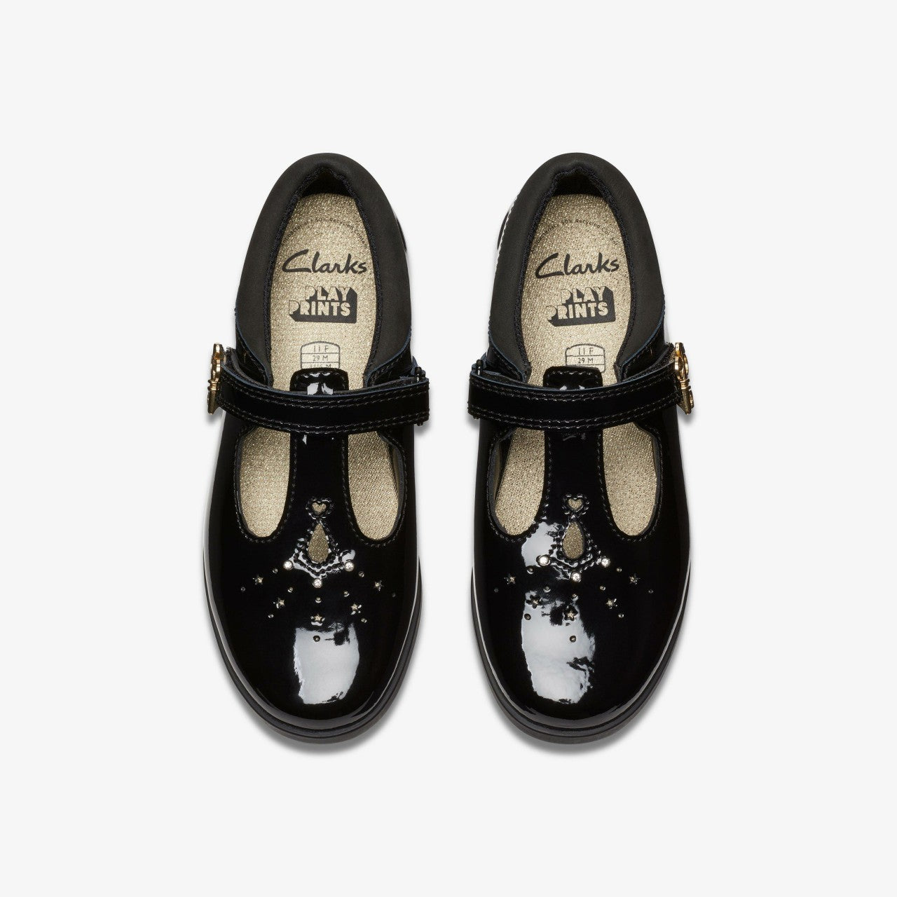 Lock Shine Kid Black Patent | Clarks For Sale