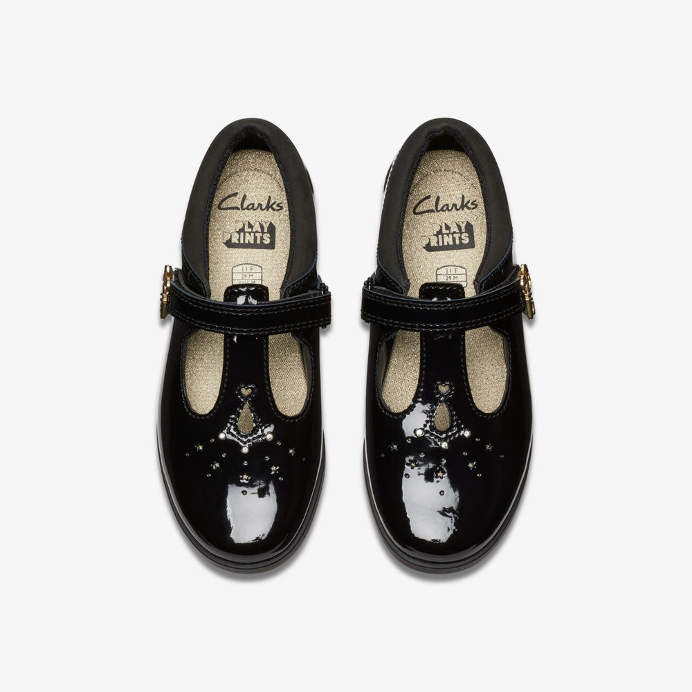 Lock Shine Kid Black Patent | Clarks For Sale